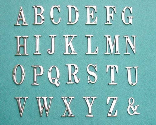 英文字母銅版